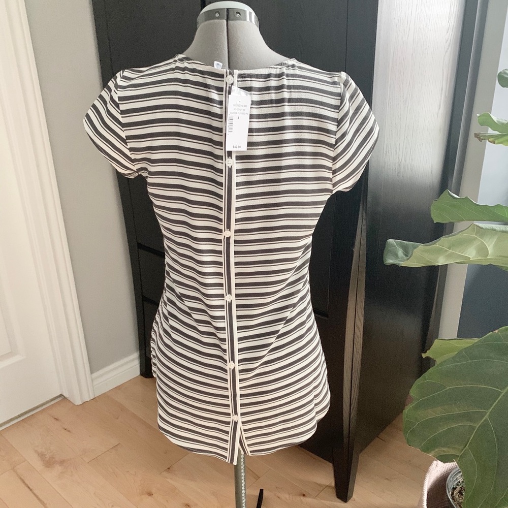 Ricki’s Button back striped Blouse